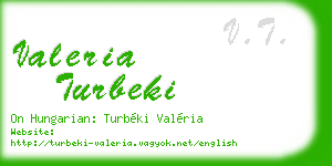 valeria turbeki business card