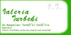 valeria turbeki business card
